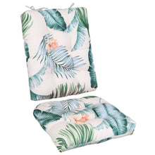 Load image into Gallery viewer, 2Pcs Waterproof Rocking Chair Cushion Upper And Lower Back And Seat Sets With Non-Slip Ties Oxford Cloth Surface Polyester Filling Comfortable For Indoor Home Office Car